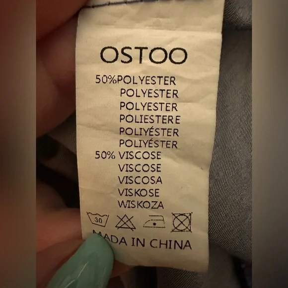 Ostoo Blue Ruffled Maxi Dress NWOT - Picture 6 of 8